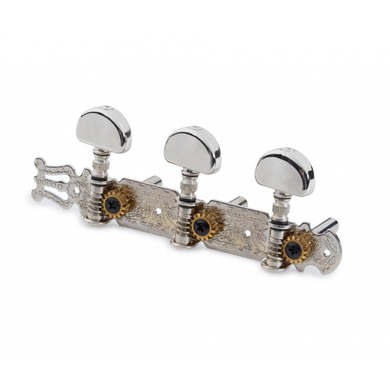 Framus Legacy Series - Machineheads for Parlor Models, Steel Post, Treble Side (right) - Chrome